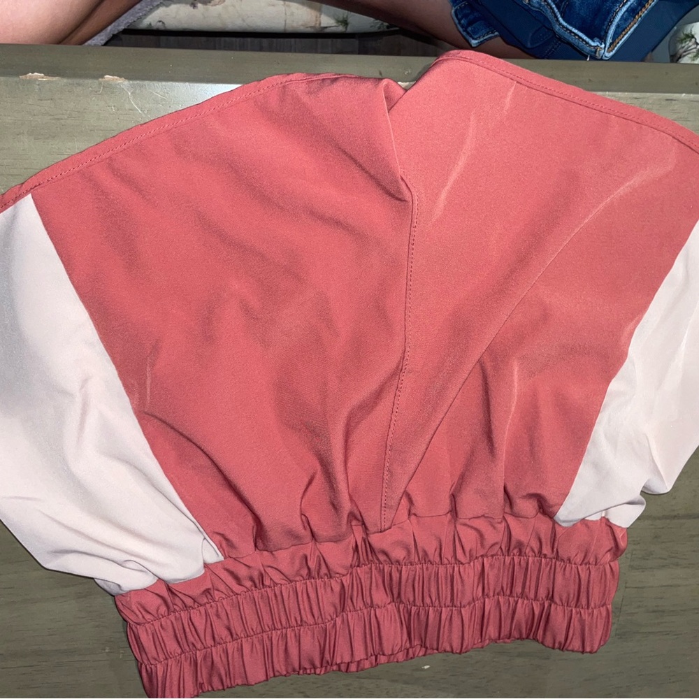 Women's Athletic Shorts in Pink and Cream